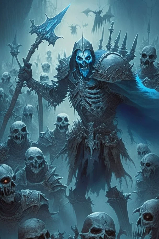 death knight raising an undead army