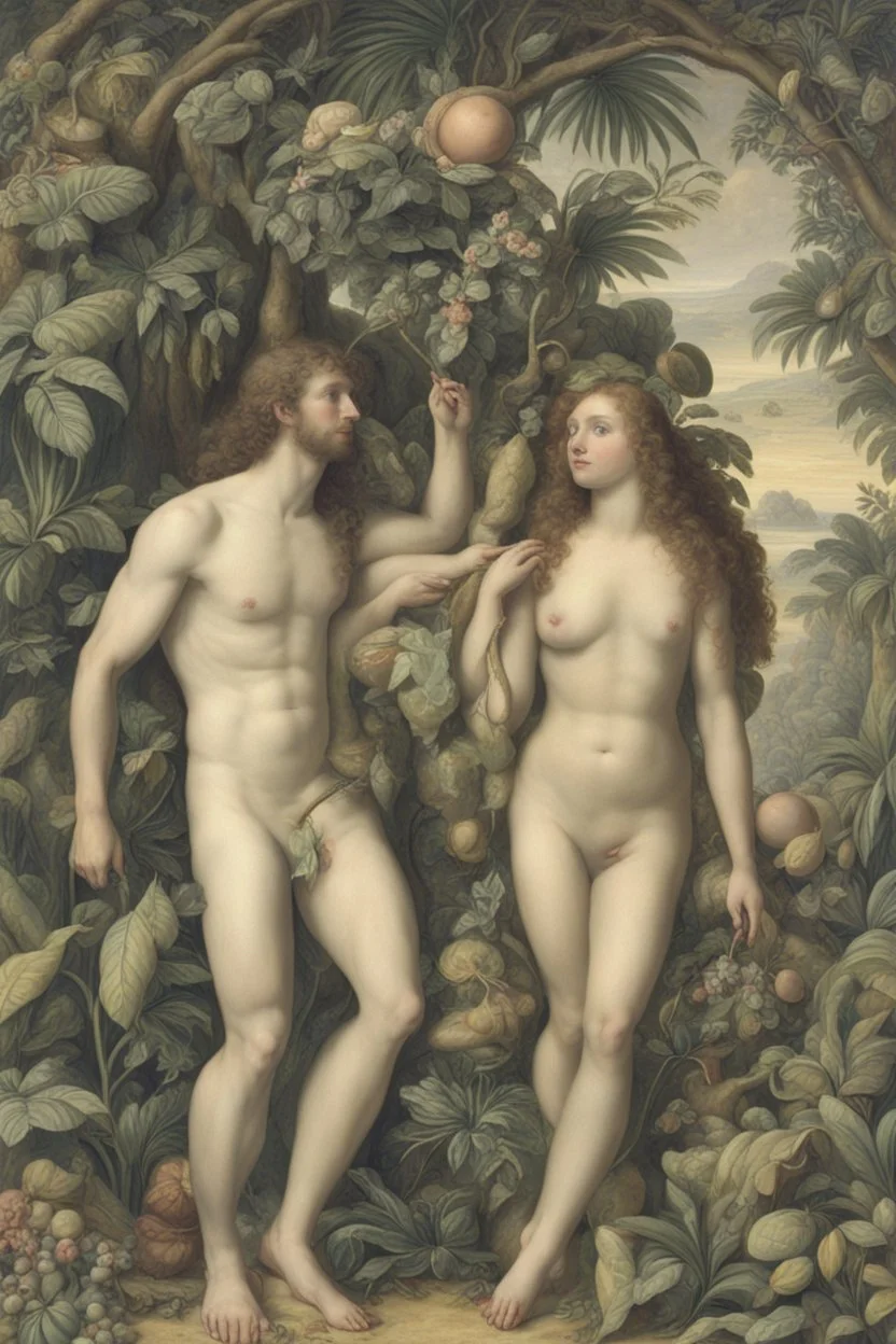 Adam and Eve in Paradise