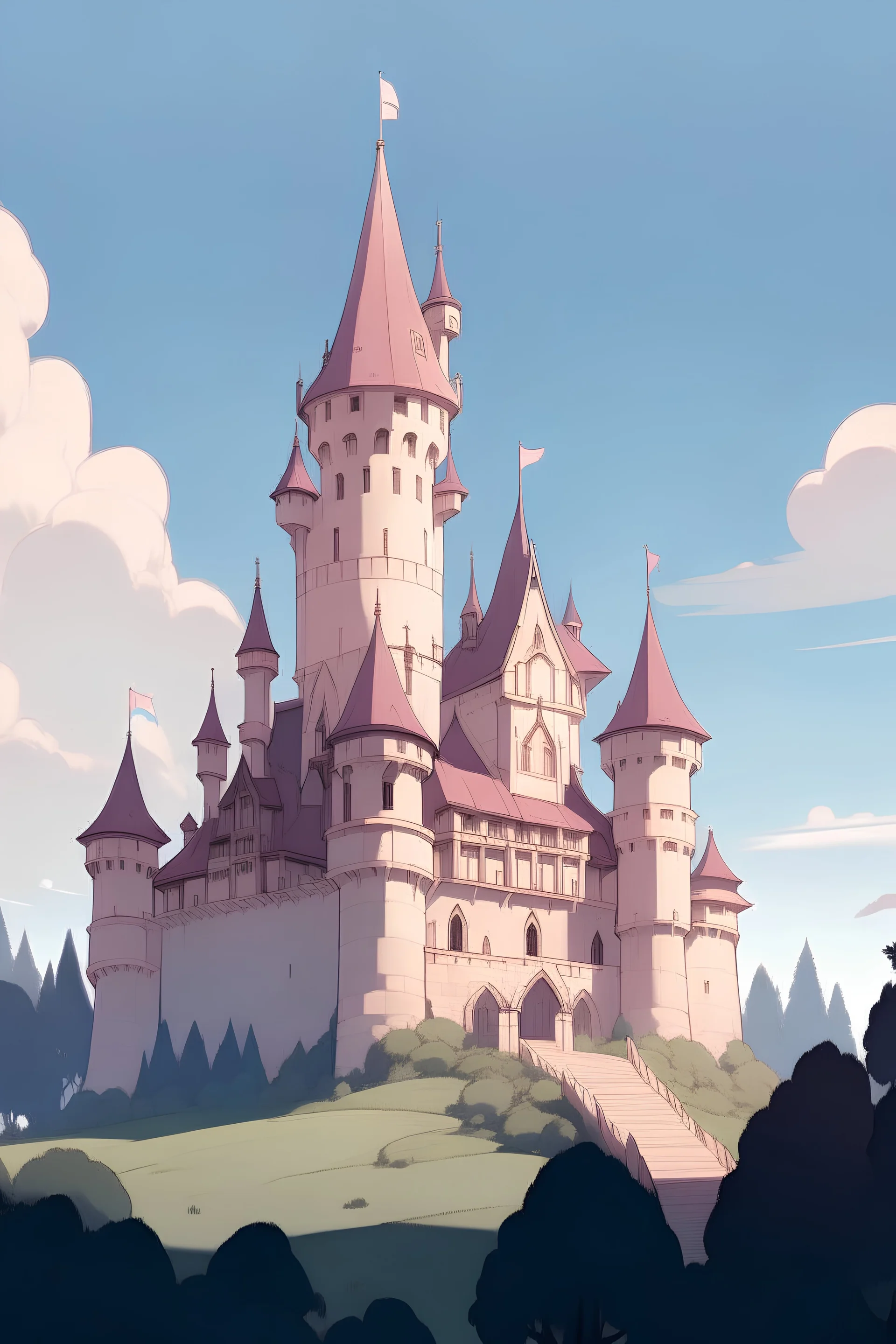 anime simple castle