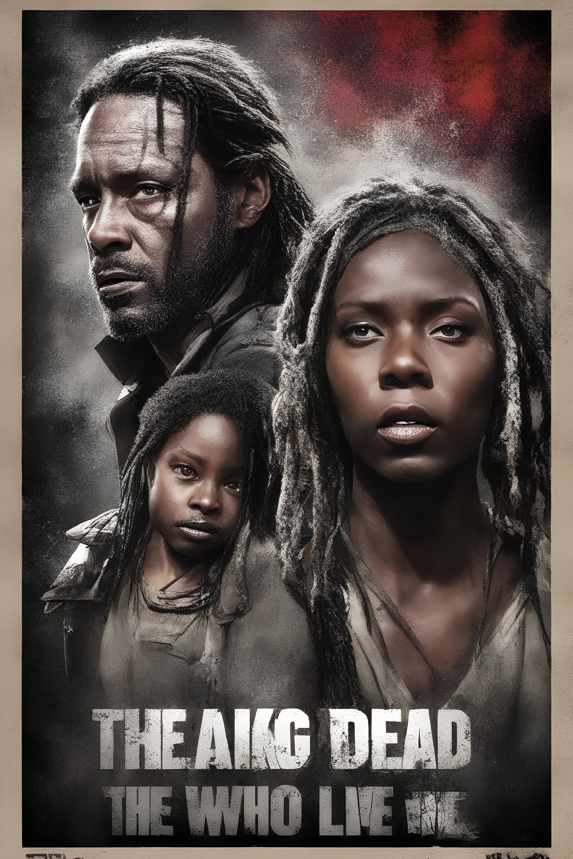 the Walking Dead - The Ones Who Live Rick and Michonne TV show Poster