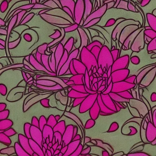 pink lotos mono botan, Symbolism