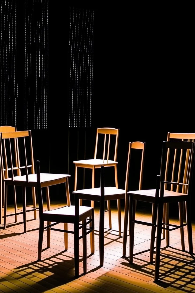 Theater plays with chairs