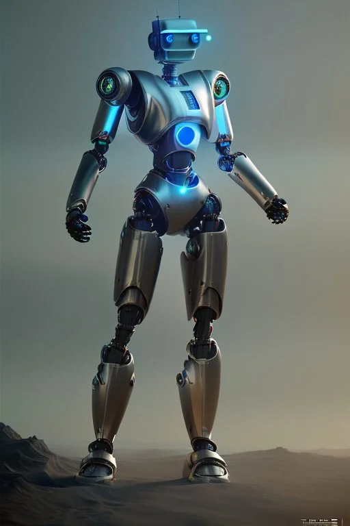 robot ai futuristic armored