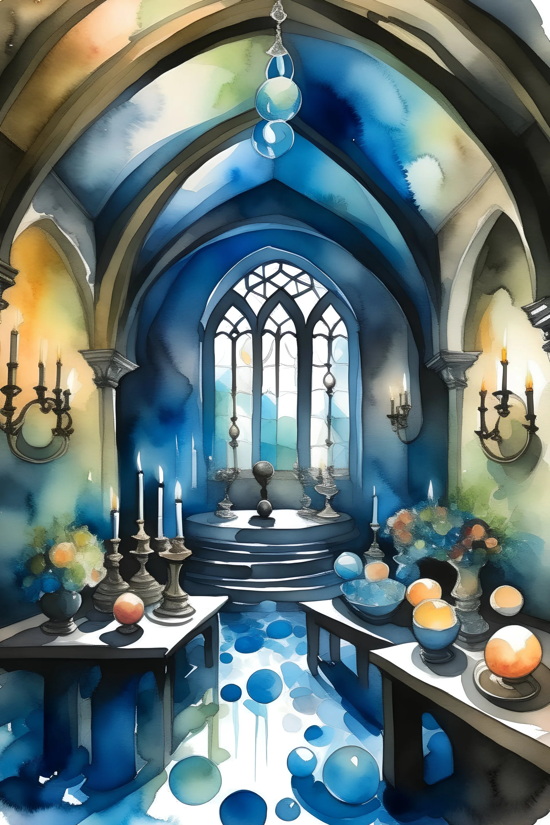 Make a picture with watercolor in water: I en verden af fortryllende lydlandskaber og levende kunst, byder Quadrivium stolt velkommen til en magisk aften i Danmarks sidste spiritistkirke - Lysets Hus.