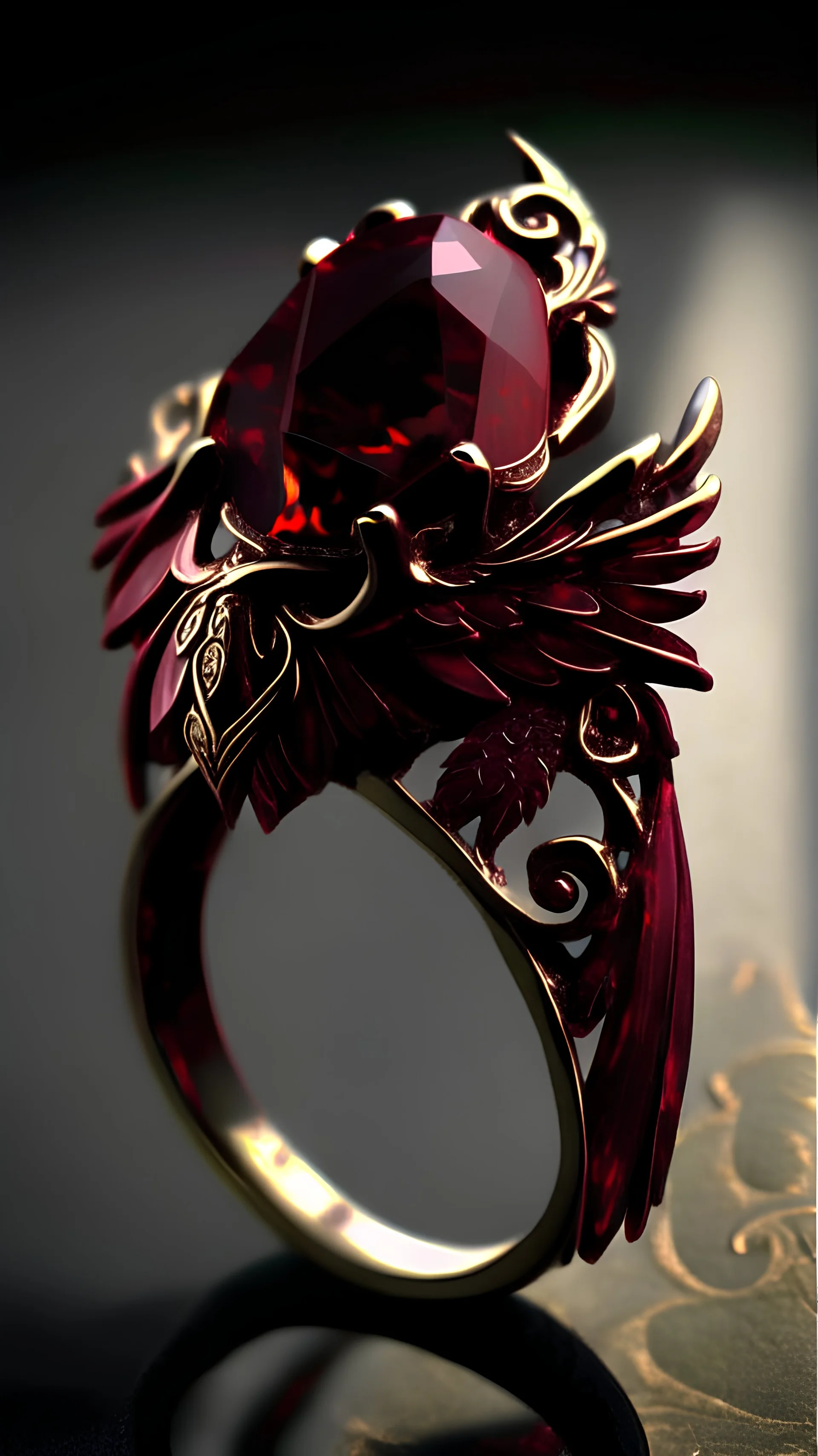 ring; ruby phoenix