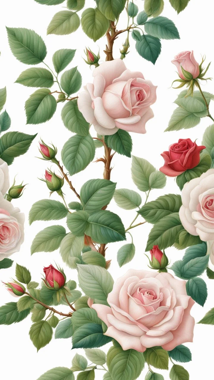 Biolog rose, white background, intricate details, highly detailed, high details, detailed portrait, masterpiece,ultra detailed, ultra quality