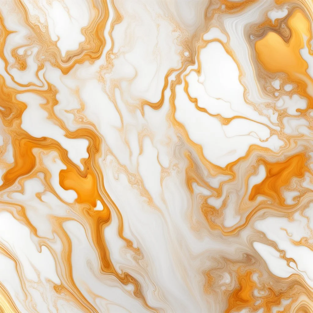 Hyper Realistic White, Yellow, Golden & Orange Marble Texture