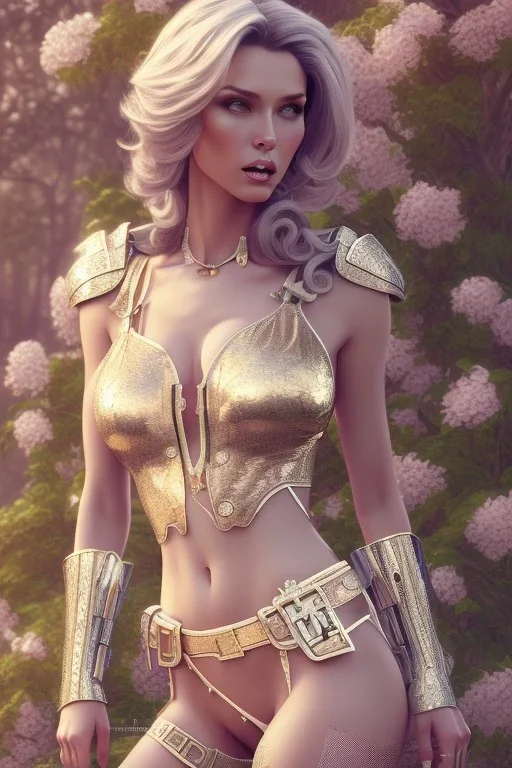 milf, brunet hair, sexy armor, full body, forest, 8k resolution, high-quality, fine-detail, intricate, fantasy art, detailed matte, volumetric lighting, illustration, 3D