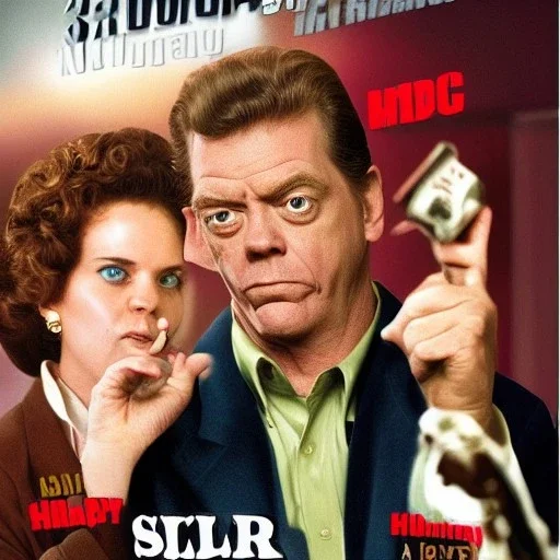 Shooter McGavin from Happy Gilmore on a documentary movie poster