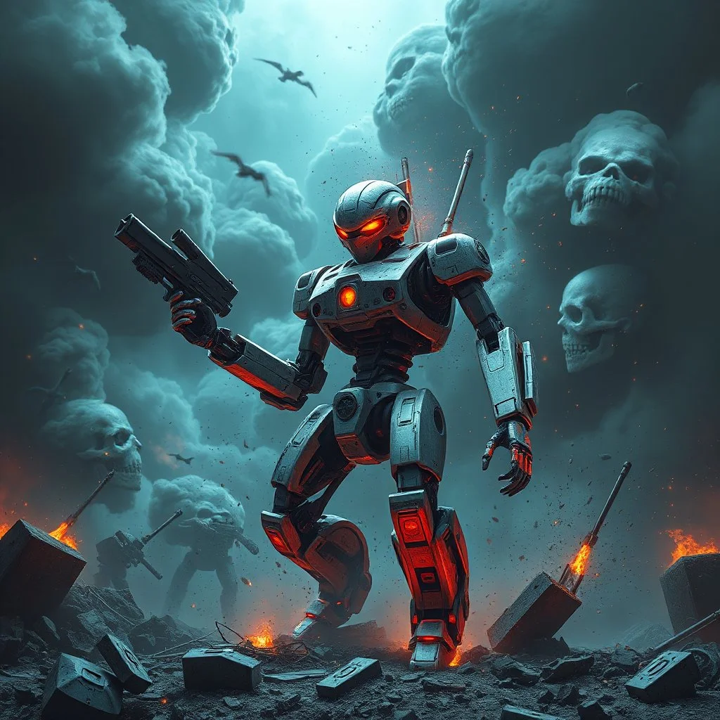 AI APOCOLYPSE DESTRUCTION AND CHAOS ROBOT WAR