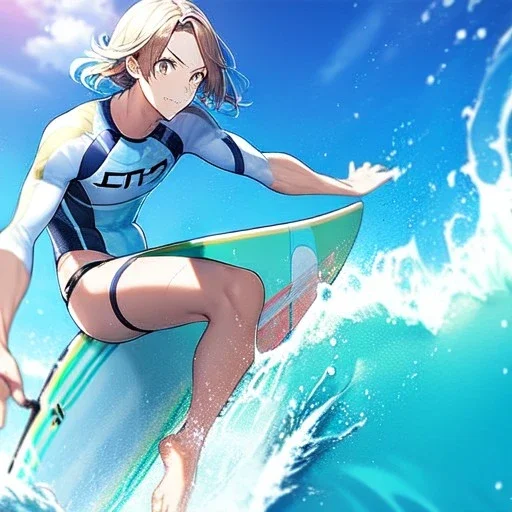 anime, surfer.