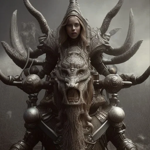 A viking and his wive sitting on a dragon, hr giger, scary, steam punk, realistic, made in octane, cinematic, ultra-realistic, extremely detailed octane rendering, 8K, VRAY Super Real ar 2:3, dof photorealistic futuristic 50mm lens hard lighting dark gray tintype photograph, realistic lighting, sepia color