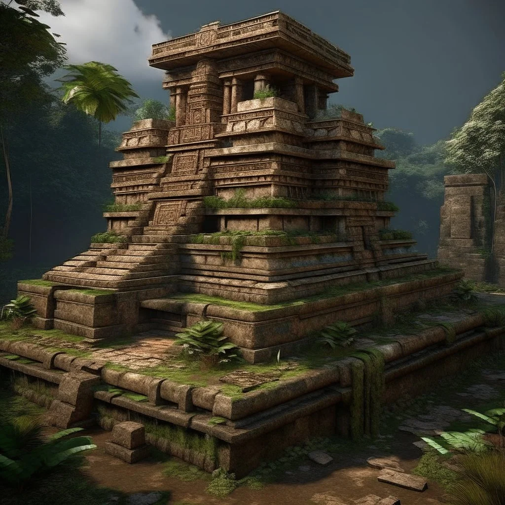 aztec temple ruin