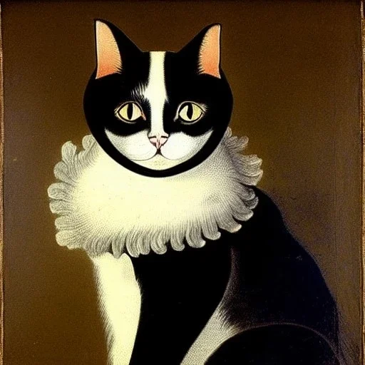 portrait of a cat José de Ribera Style