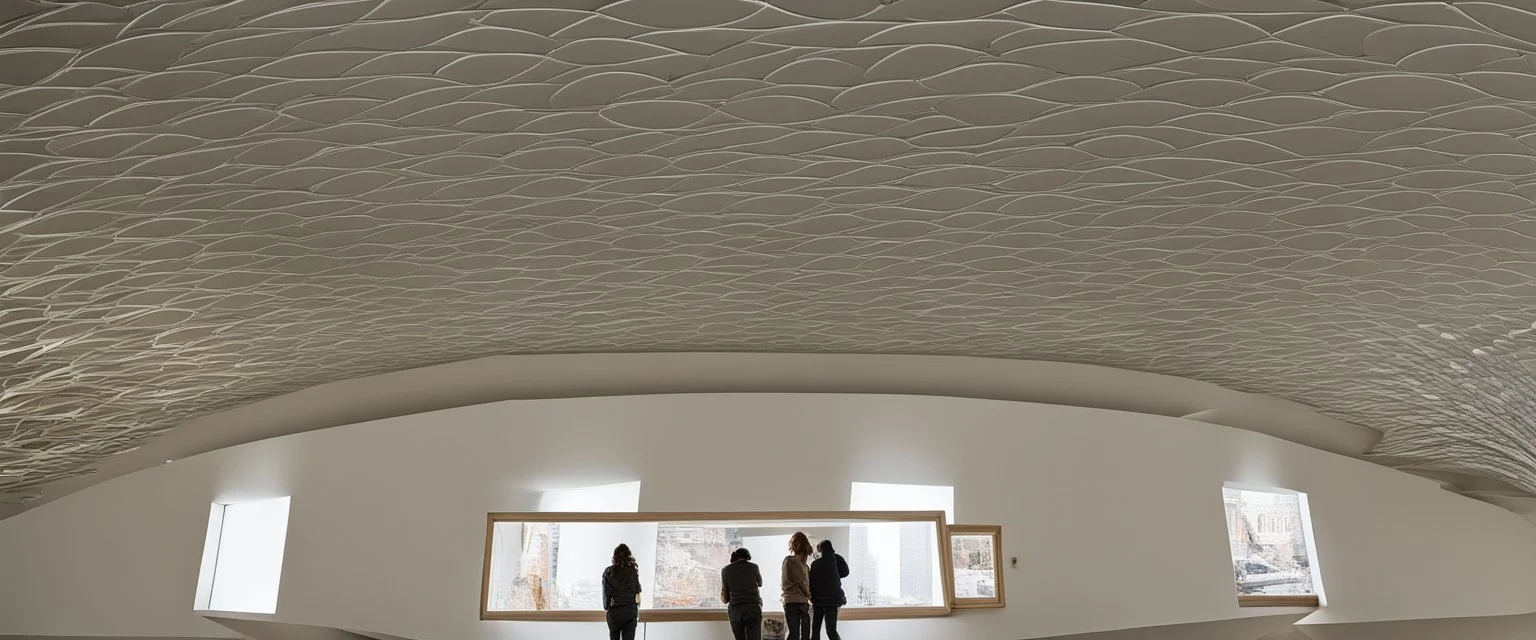 The ceiling of the Modern Natural Light Museum