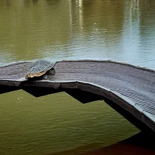 turtle crossing bridge