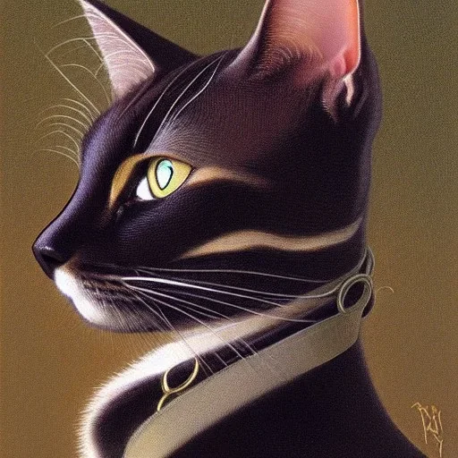 Portrait of a cat by Ralph Mcquarrie