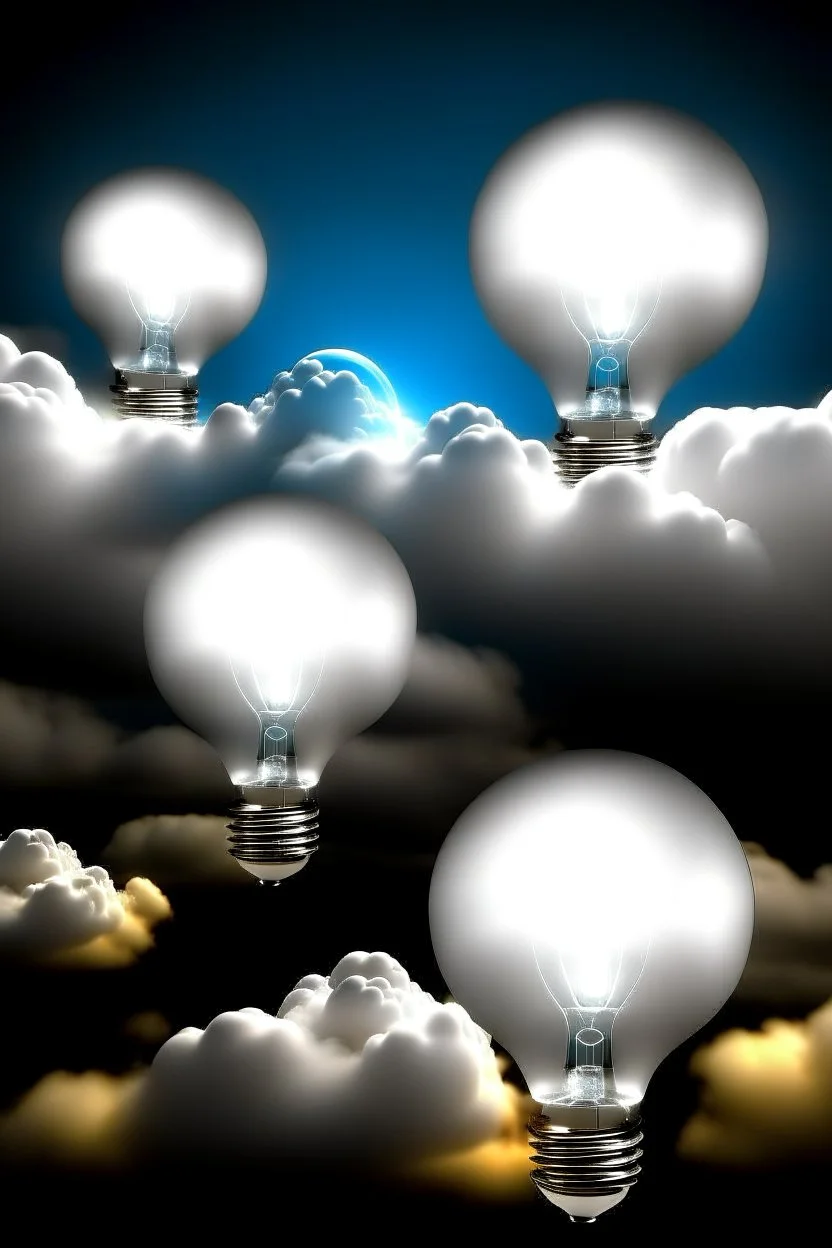 heaven for professors afterlife ideas lightbulbs clouds