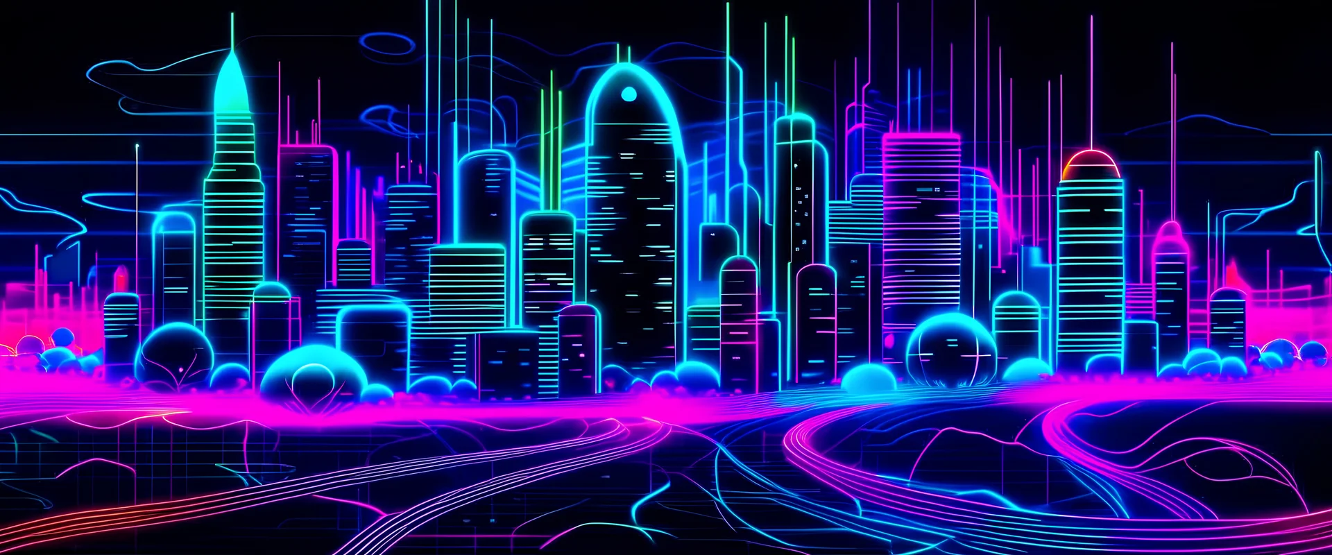 city neurons neon music