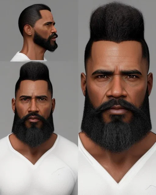 "MIddle aged African American human male, with a trimmed but uneven beard, piercing eyes with slick back hair, 8k resolution concept art scene by Greg Rutkowski, Artgerm, WLOP, Barack Obama dynamic lighting hyperdetailed intricately detailed Splash art trending on Artstation triadic colors Unreal Engine 5 volumetric lighting Splash art fantasy, grey hair, sitting in Starbucks drinking coffee