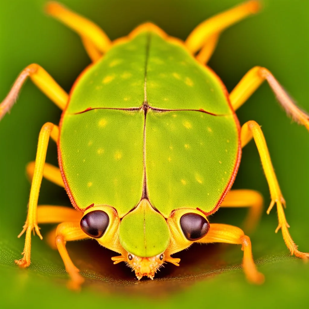 a man-faced_stink_bug, Catacanthus_incarnatus macro HDR photo