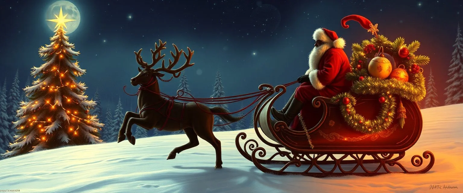 beholder eye tyrant Christmas sleigh carol