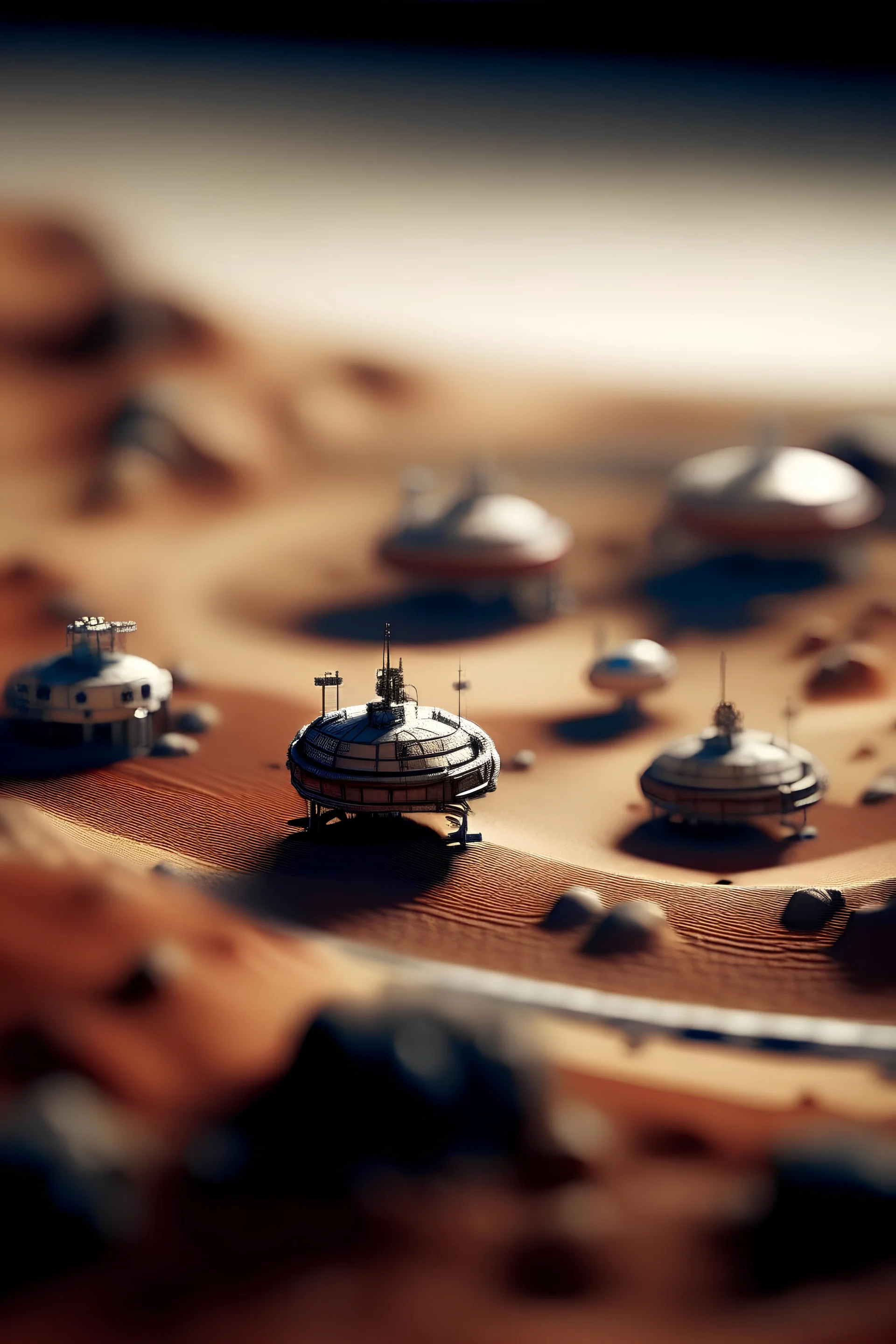 Mars raumstation Tilt-shift photography