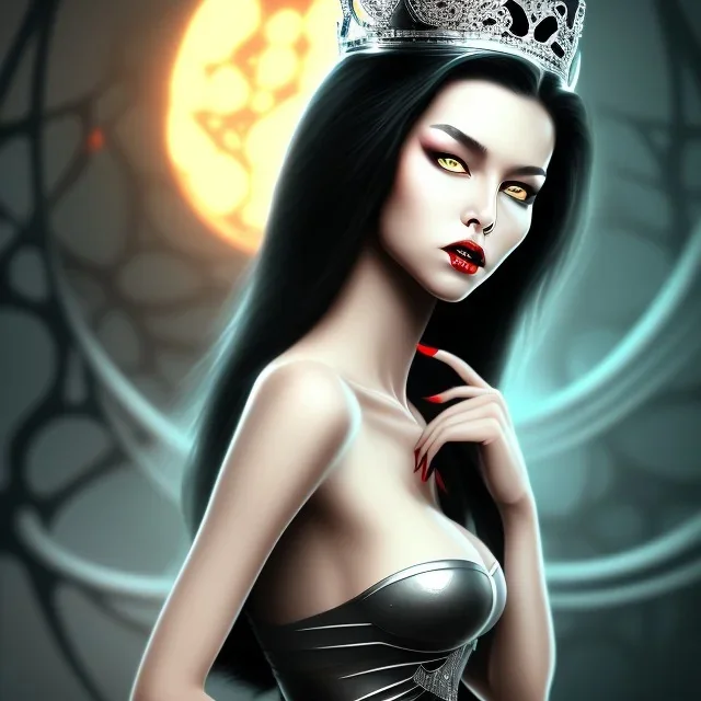 Sexy evil queen black hair full image