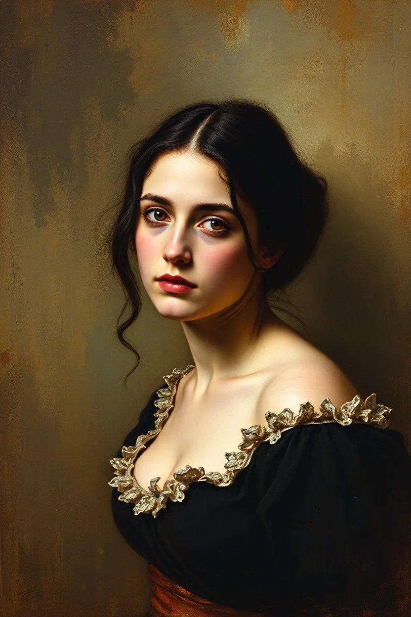 young Jennifer Connelly painted by Rembrandt and Titian and Giger
