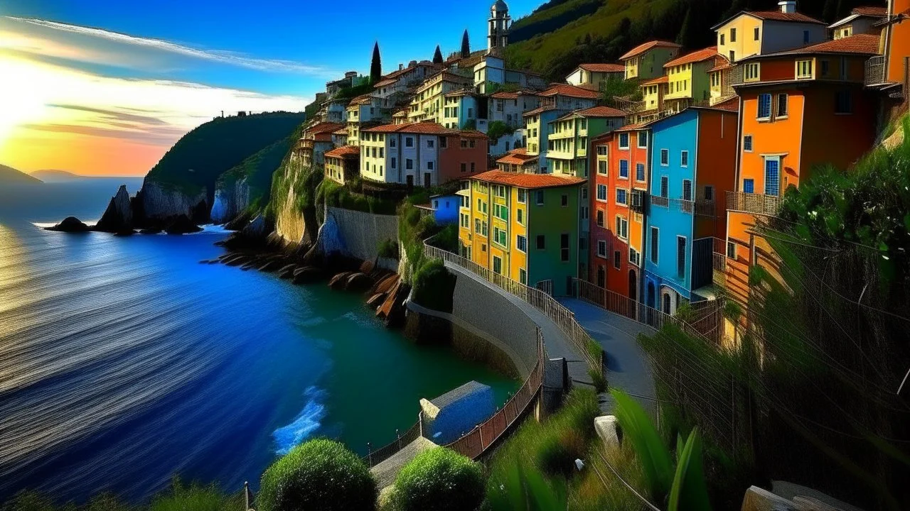 La Via dell'Amore, Cinque Terre, Italy This coastal path, chiseled into the living rock, links two of the most charming villages in the Cinque Terre. Its views of the Mediterranean are so romantic that lovers have filled its railings with padlocks, sealing their love in front of the infinite blue.