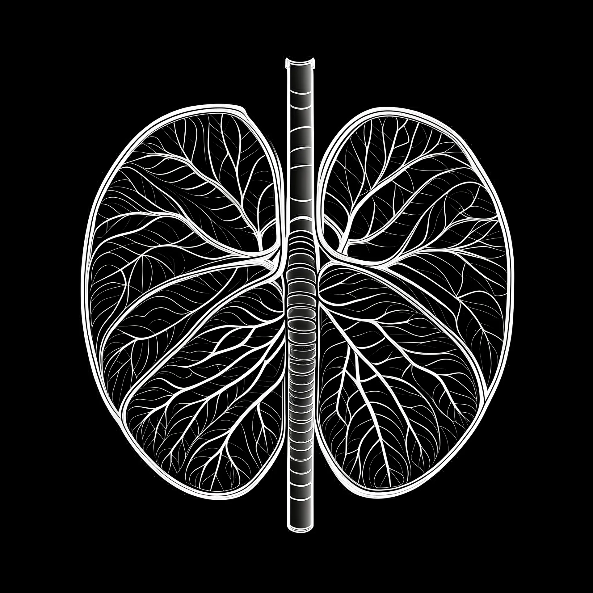 Lungs, Logo, 4k, high resolution, simple