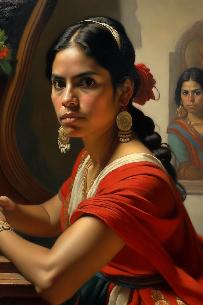 mexican woman painting neoclassism