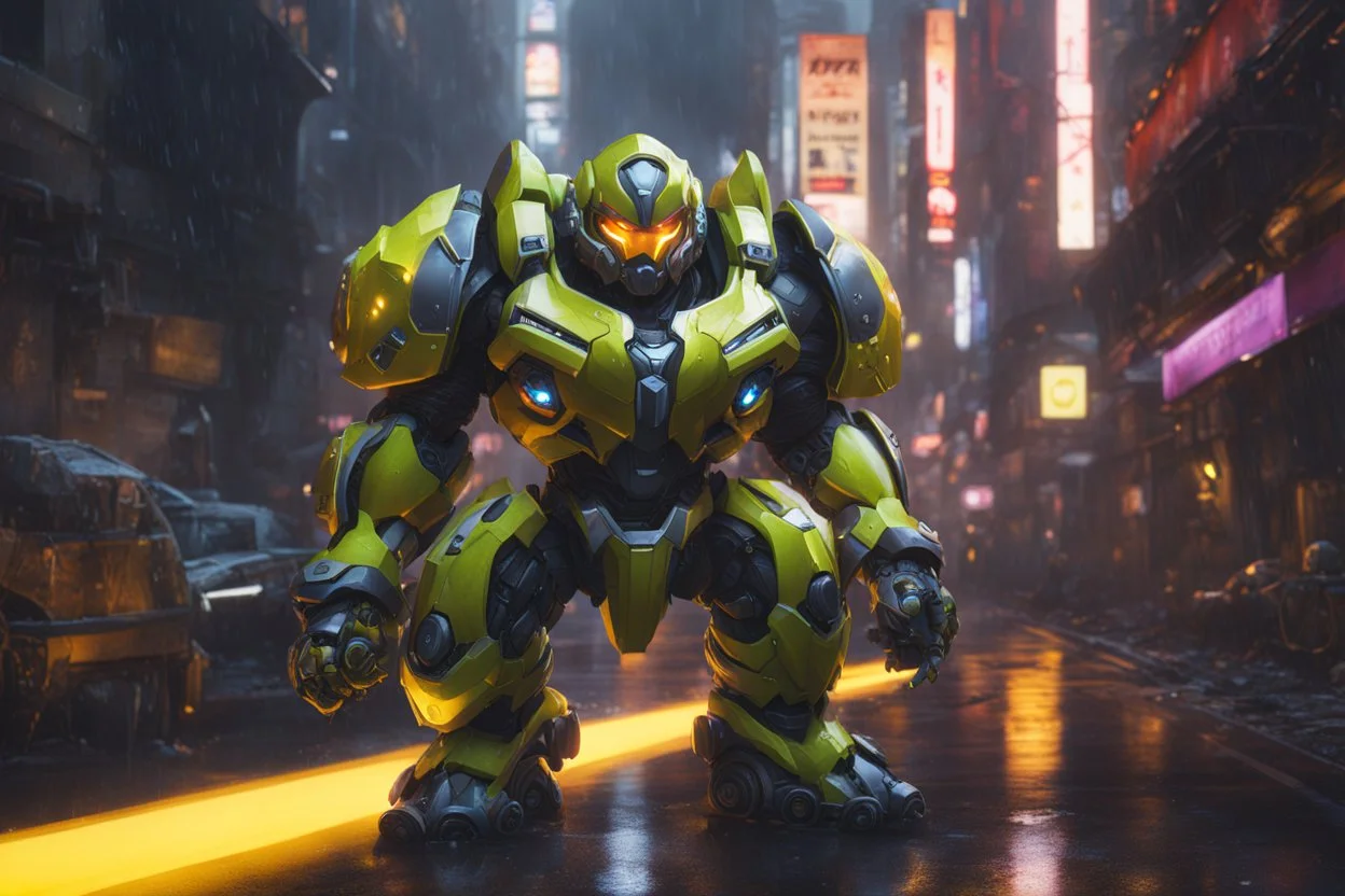 orisa in 8k anime cgi artstyle, venom them, neon effect, close picture, rain, apocalypse, intricate details, highly detailed, high details, detailed portrait, masterpiece,ultra detailed, ultra quality