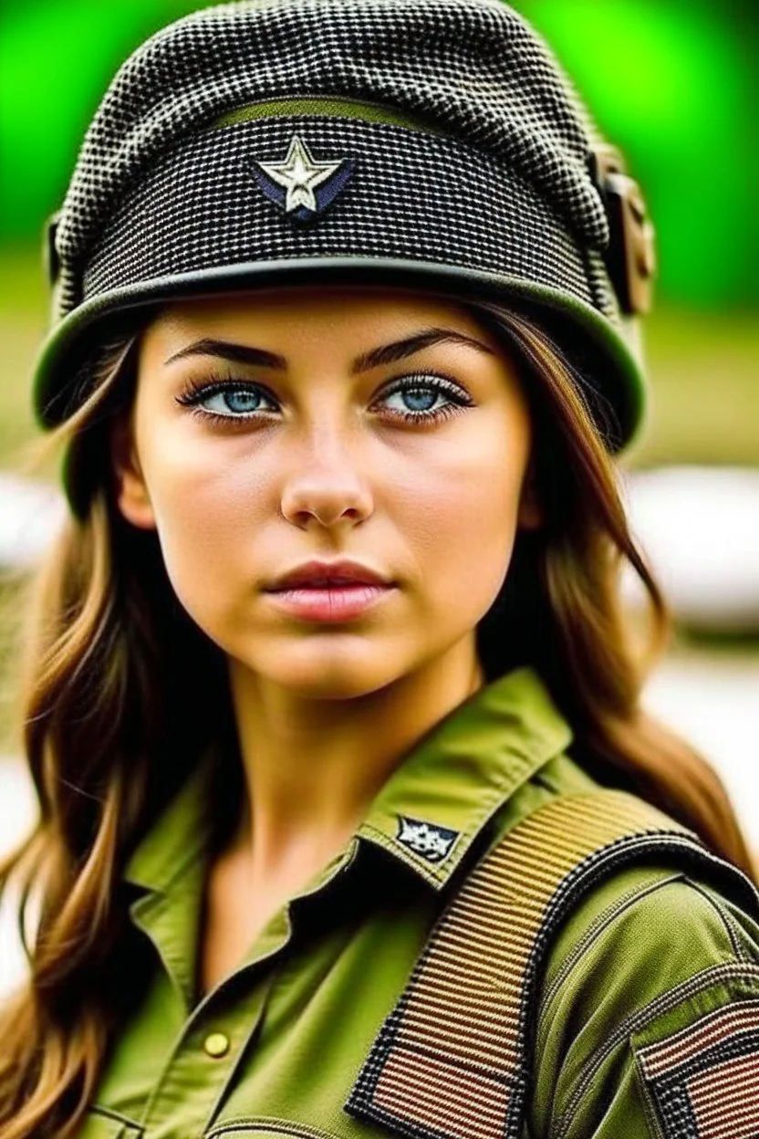 a beautiful American woman army