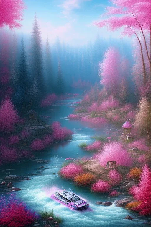 Pink river