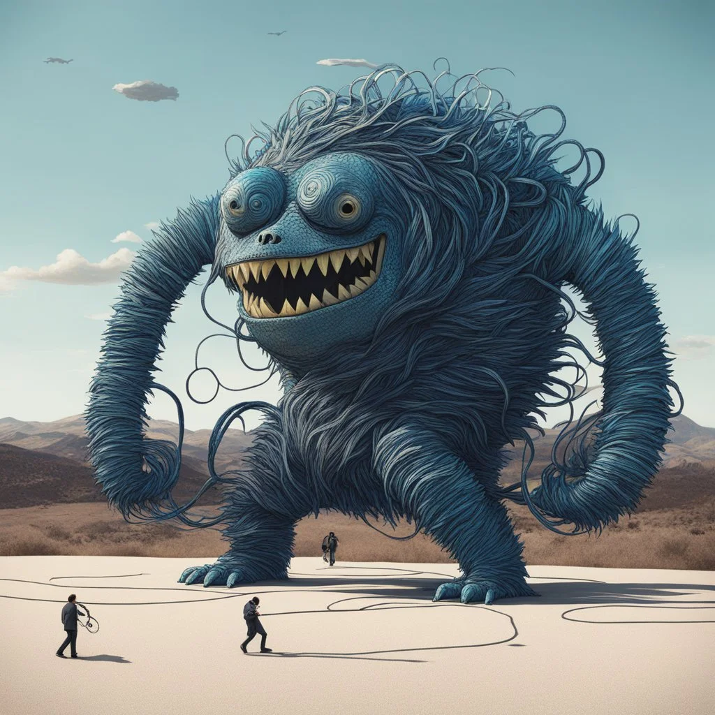 Infinite Loop surreal tape monster