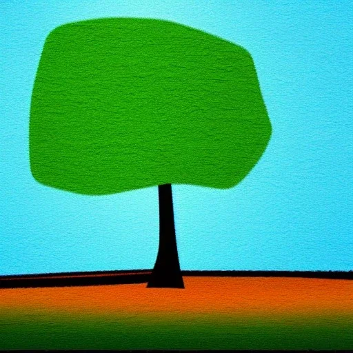 abstract landscape tree