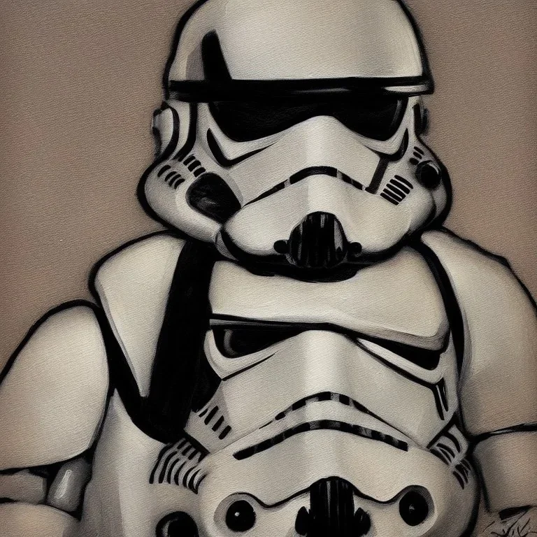 A portrait of a Stormtrooper by Nino Is