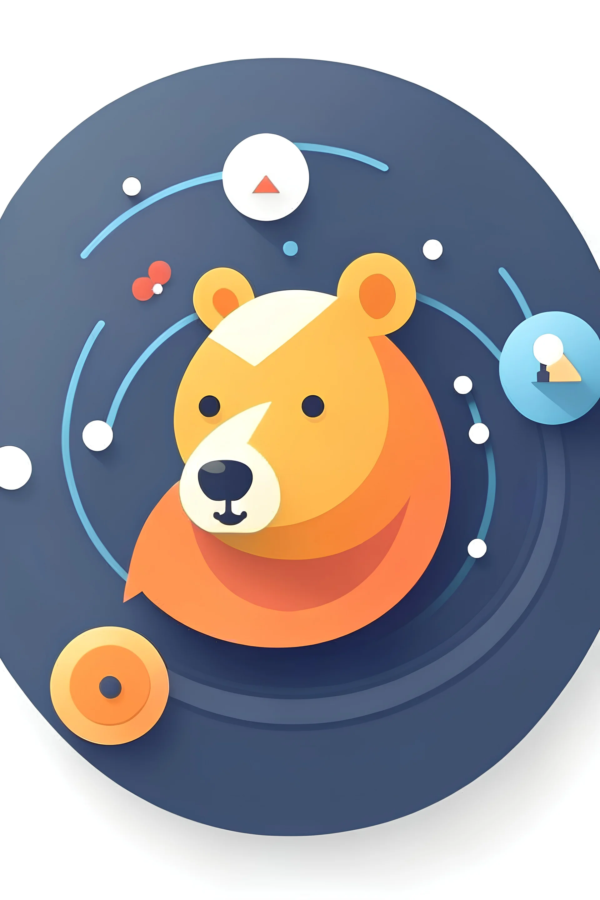 icon for app with an animal for a software named "ORMIS" with functionality of discovery, inventory and orchestration