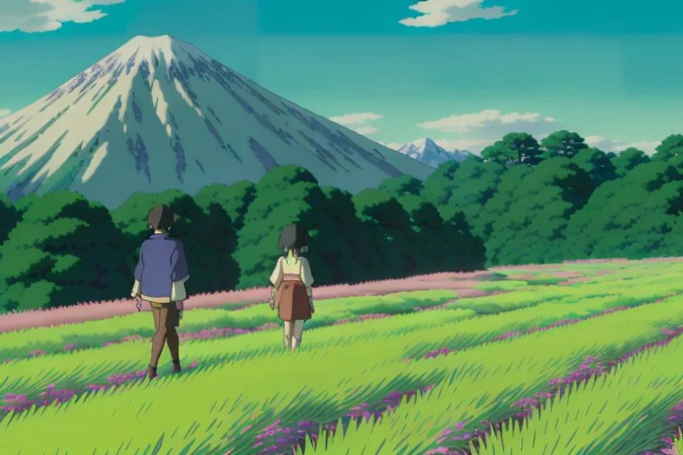 The final shot shows a fully restored biodome under a twilight sky, encapsulating the triumph over the ecological collapse and Yui's personal journey. In the distance, we see the silhouettes of Yui and Toshi, small against the backdrop but undeniably significant in their struggle and triumph.