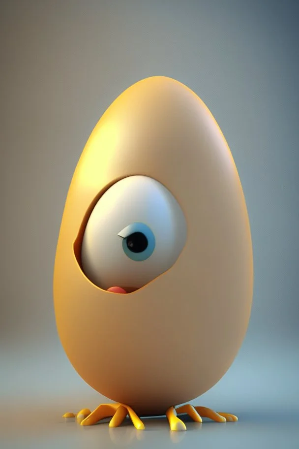 3d egg character