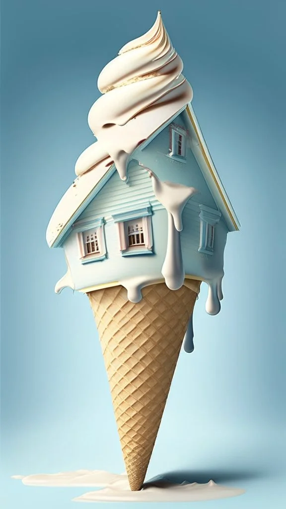 House on Ice cream cone