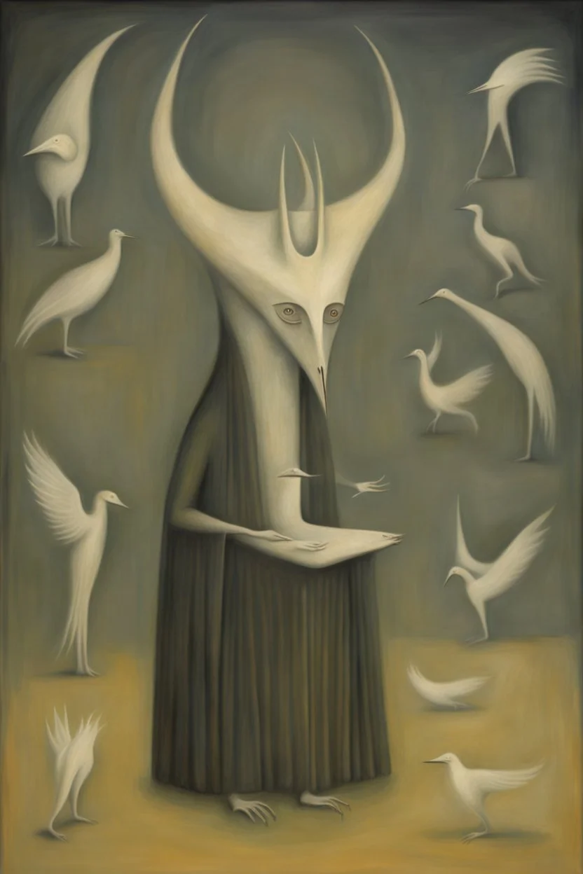 the bringer of bad news by artist "Leonora Carrington"