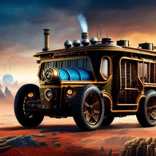 fullbody Drawing of 'sketch of steampunk Vehicles as in the movie mortal engines(2018)',intricate detail,andrea bonelli,Kilian Eng,Ohrai,evan lee,Aleksandr Sidelnikov,KyuYong Eom,three quarters frontal aerial view,toned colors,32k