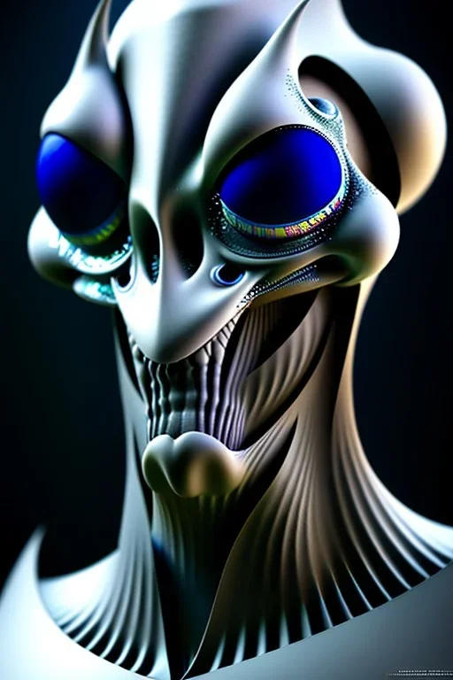 full bodied Phantom alien, 8k, finely detailed, photo realistic.