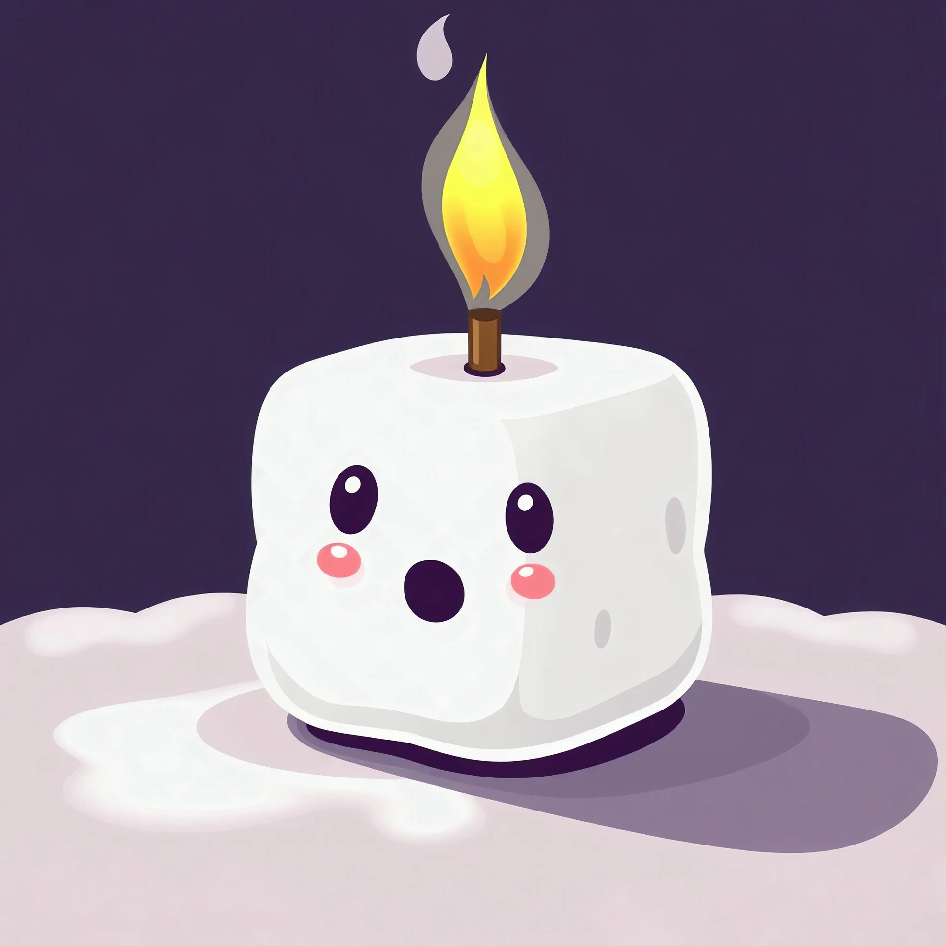 marshmallow , icon, stylized