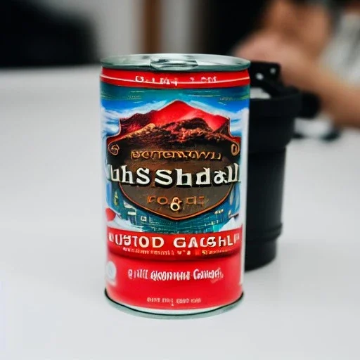 A can of gulash, 8k, HD, cinematography, photorealistic, Cinematic, Color Grading, Ultra-Wide Angle, Depth of Field, hyper-detailed, beautifully color-coded, insane details, intricate details, beautifully color graded, Cinematic, Color Grading, Editorial Photography, Depth of Field, DOF, White Balance, 32k, Super-Resolution, Megapixel, ProPhoto RGB, VR