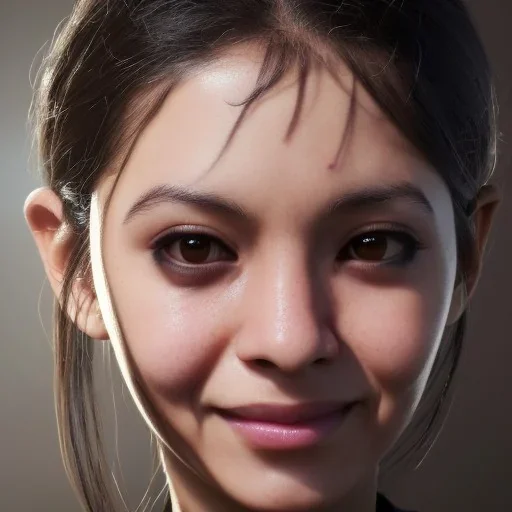 latina female half dragon half human, dragon portrait, portrair, dragon head, dragon face, big eyes, smile, dragon with fathers, happy, 8k resolution, high-quality, fine-detail, fantasy, incredibly detailed, ultra high resolution, 8k, complex 3d render, cinema 4d