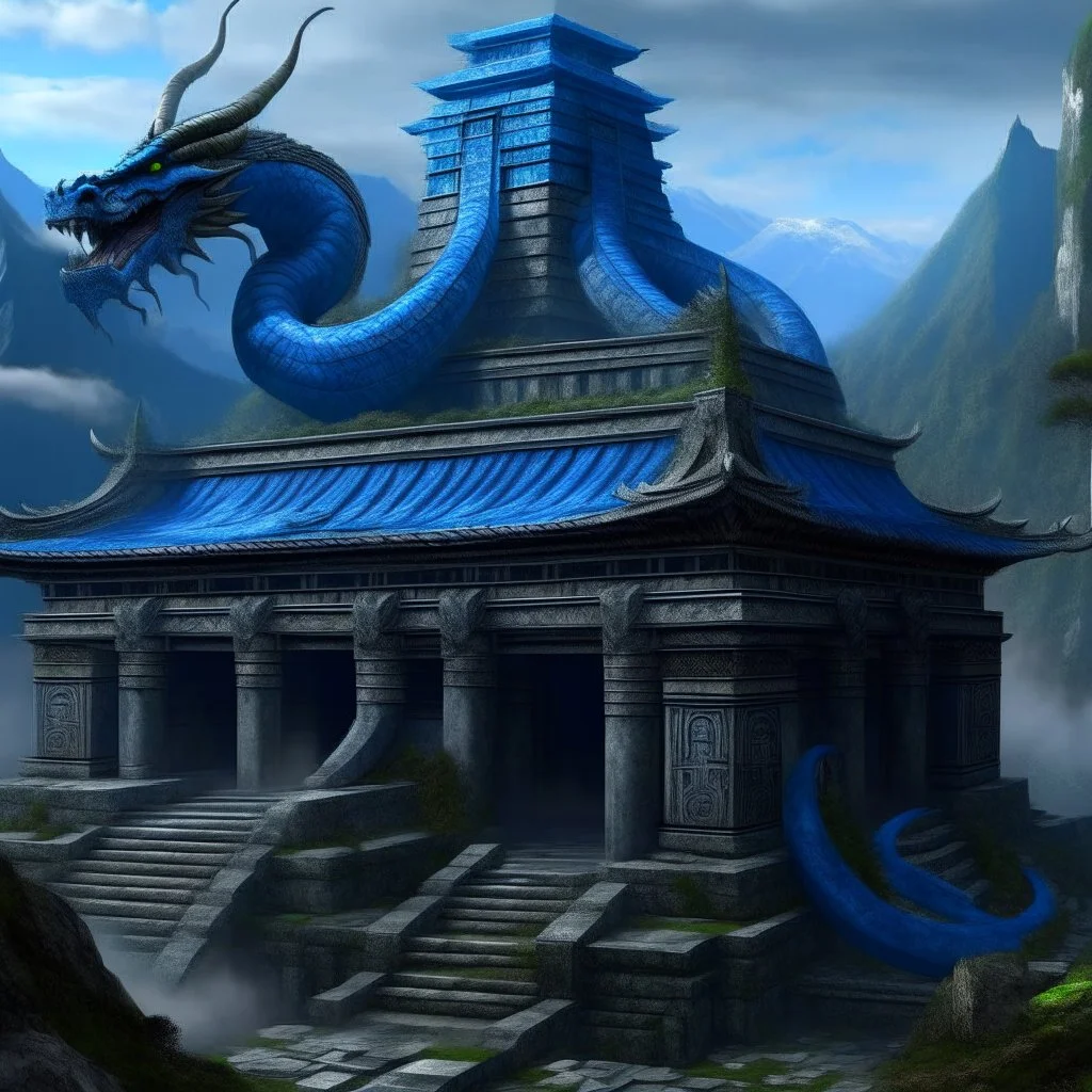 The Temple at Ravenscraig is located high in the mountains of the north. It is built in honor of the Blue Scaled Serpent, Kaiyubra