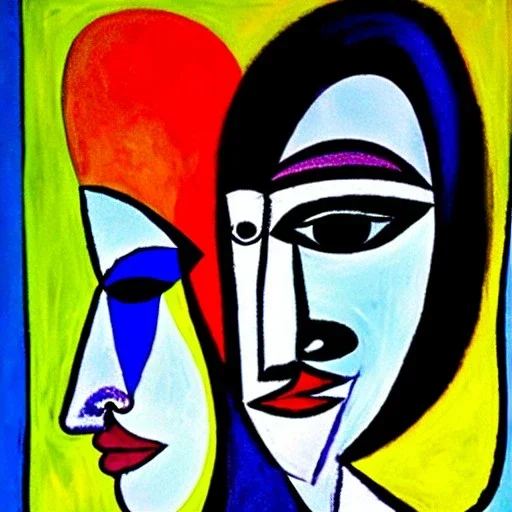 portrait of a woman picasso style